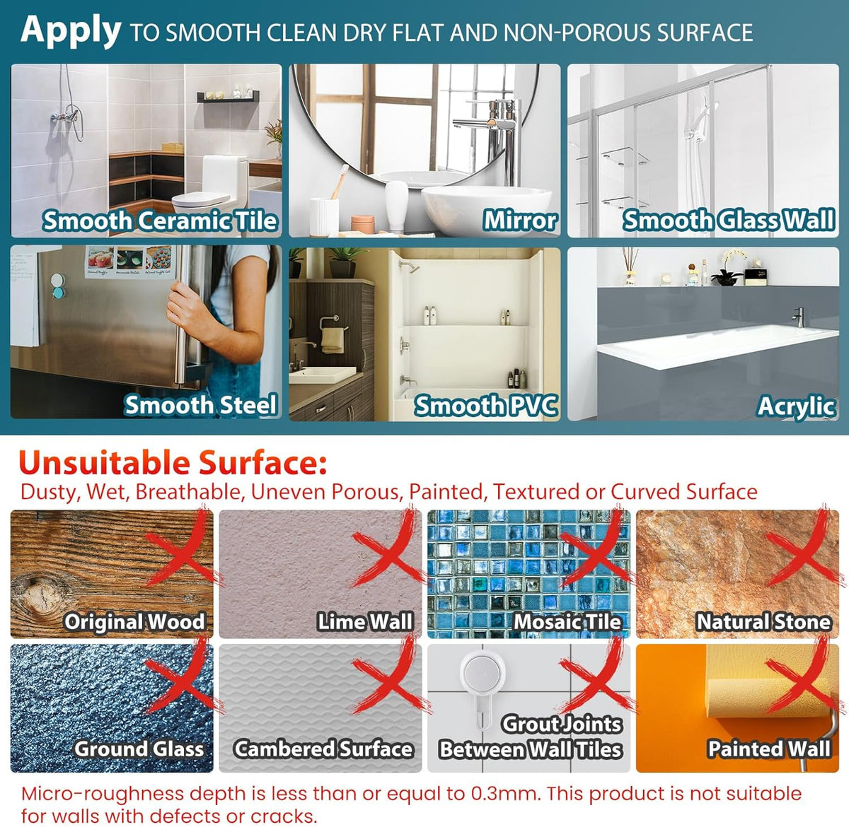 Shower Caddy Suction Cup Bathroom Organizer Shelves Frosted Clear