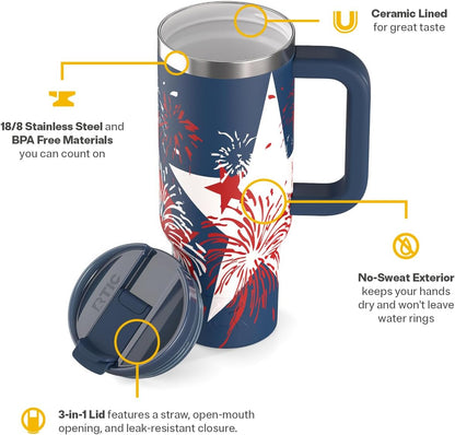 30oz Road Trip Tumbler, Insulated, Ceramic Lined, Apres Ski - Colors A