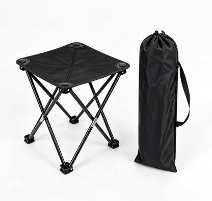 Folding Camping Stool – Portable Lightweight Chair with Carry Bag