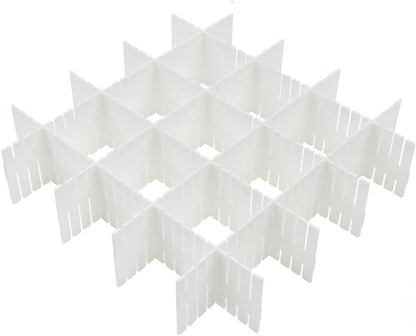 Drawer Dividers, Adjustable Drawer Organizer for Socks, Underwear, Makeup, Can Help Tidy Kitchen, Bedroom, Dresser Black