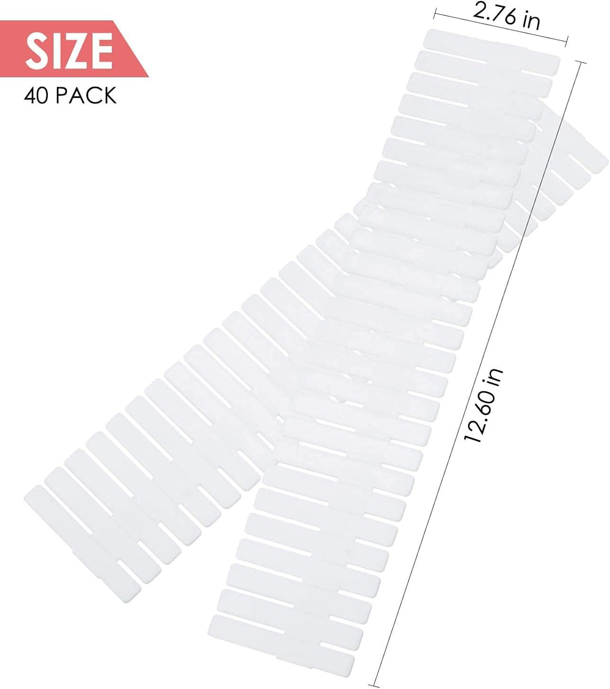 Drawer Dividers, Adjustable Drawer Organizer for Socks, Underwear, Makeup, Can Help Tidy Kitchen, Bedroom, Dresser Black