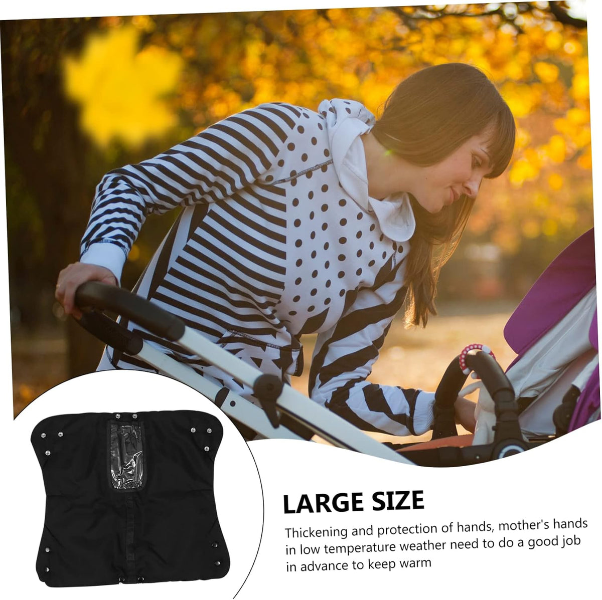 Ster Gloves Oxford Fabric Gloves Mitts Pushchair Handlebar Warmers Pram Handlebar Mittens Pushchair