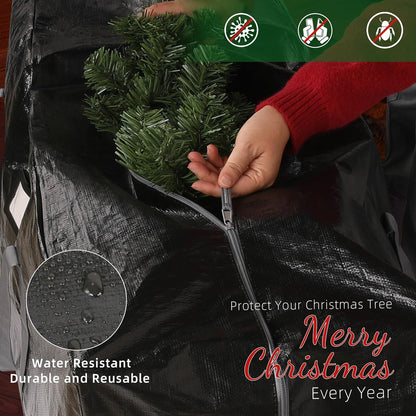 Large Christmas Tree Storage Bag Heavy Duty 7.5 Ft (Gray)