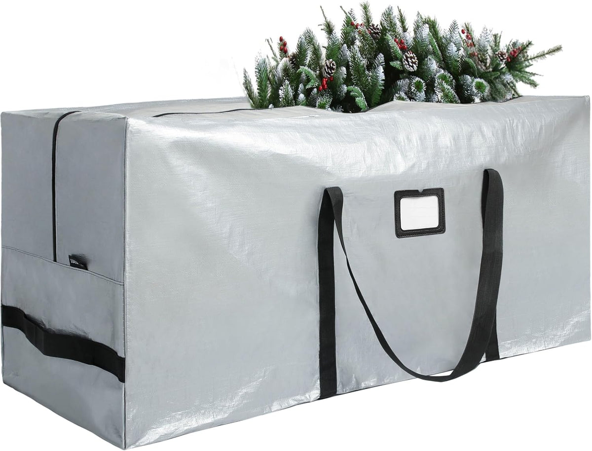 Large Christmas Tree Storage Bag Heavy Duty 7.5 Ft (Gray)