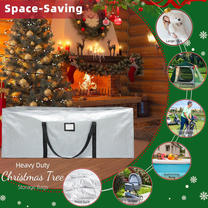 Large Christmas Tree Storage Bag Heavy Duty 7.5 Ft (Gray)