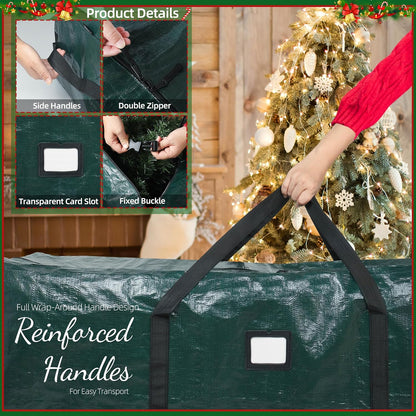 Large Christmas Tree Storage Bag Heavy Duty 7.5 Ft (Gray)
