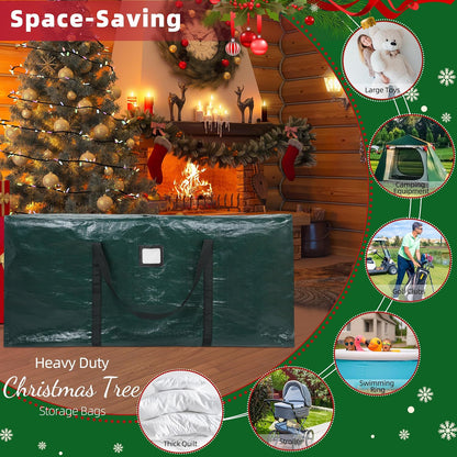 Large Christmas Tree Storage Bag Heavy Duty 7.5 Ft (Gray)
