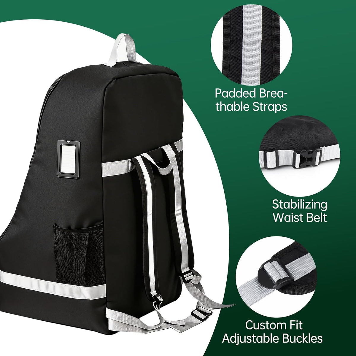Car Seat Travel Bag Compatible with Graco, Infant Car Seat Travel Bag for Airport, Padded Car Seat Carrier Bag for Airport Fits Graco Most Baby & Infant Car Seats for Airport Baby Travel