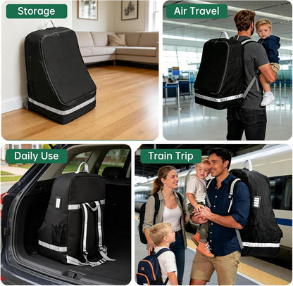 Car Seat Travel Bag Compatible with Graco, Infant Car Seat Travel Bag for Airport, Padded Car Seat Carrier Bag for Airport Fits Graco Most Baby & Infant Car Seats for Airport Baby Travel