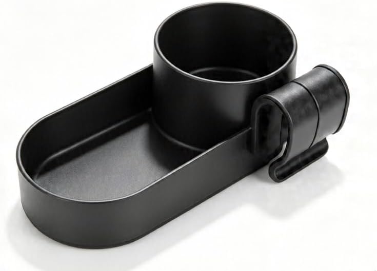 Wonderfold Wagon Snack Tray with Spill-Proof Cup Holders - Compatible with WONDERFOLD W2 & 4 Elite (2 & 4 Seats) | Kid Snacks & Drinks Tray, Detachable, Easy Install, Dishwasher Safe