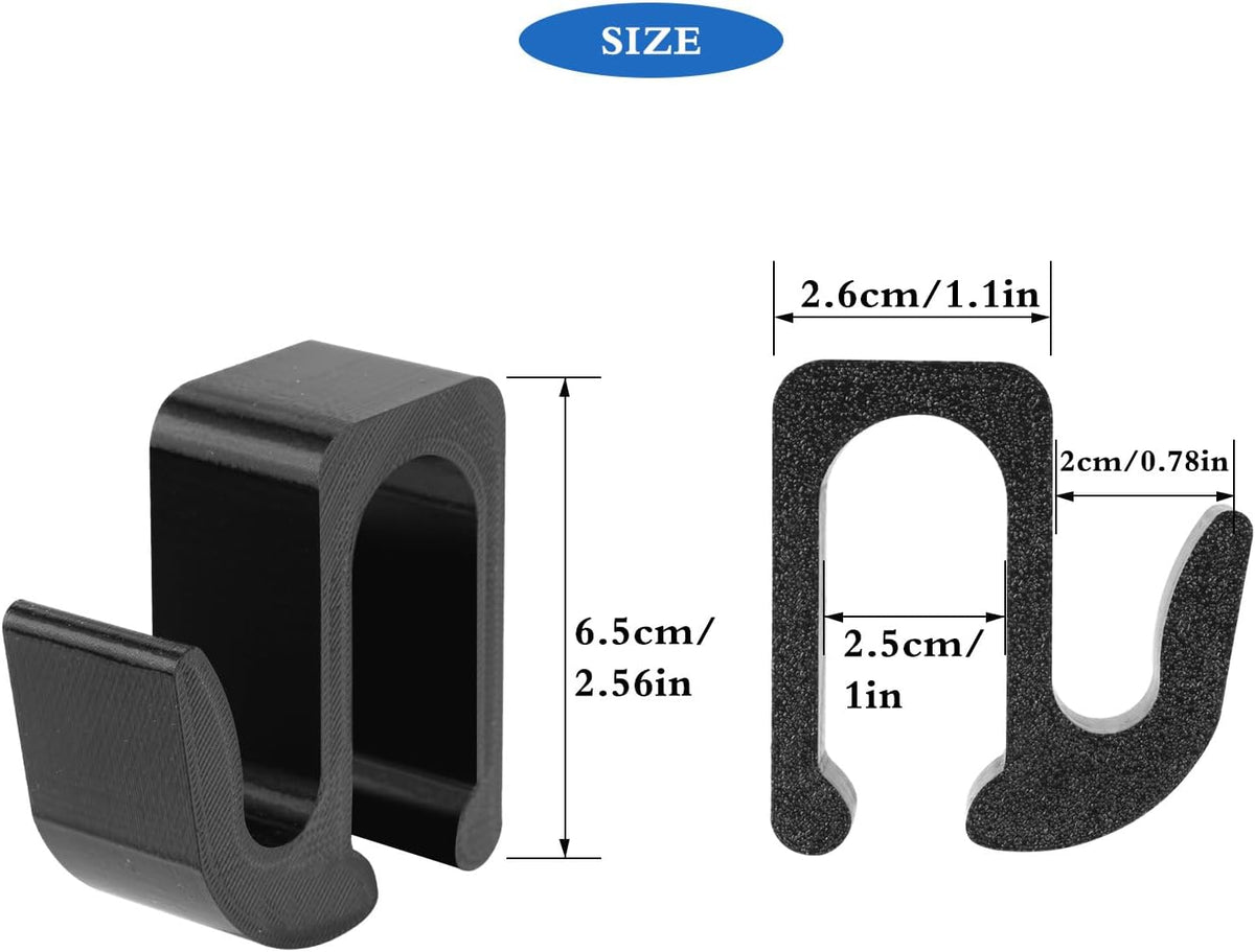 Multipurpose Side Hooks for Wonderfold Wagon,2 Pack Sturdy Hooks Accessories Compatible with Wonderfold Wagon W4,Perfect for Organized and Space-Saving Travel(Upgraded)