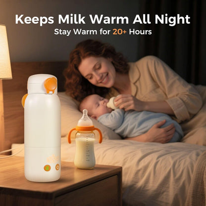 2 Mins Fast Heating, Portable Bottle Warmer for Travel, 12 Ounces On the Go