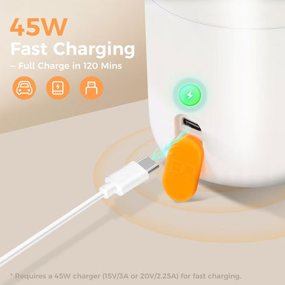 2 Mins Fast Heating, Portable Bottle Warmer for Travel, 12 Ounces On the Go