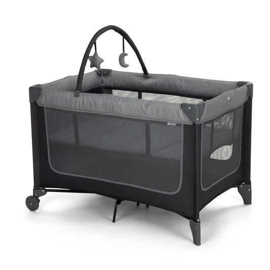 2-in-1 Portable Play Yard with Bassinet, Portable Bassinet, Gray