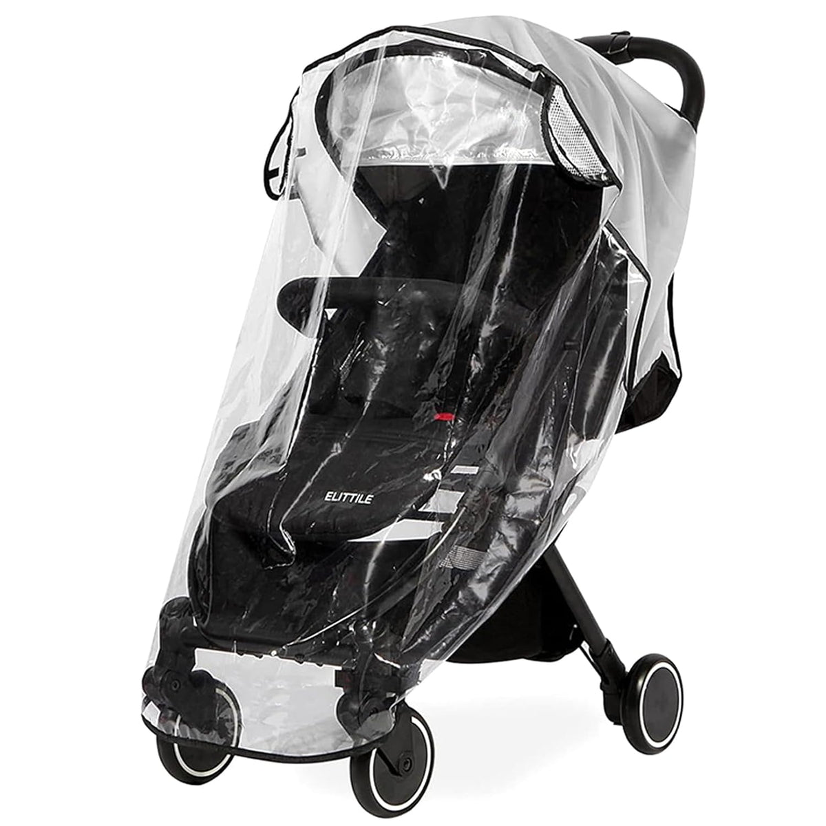 Pram Rain Cover, Windproof & Rainproof Stroller Pram Shade Cover Universal Foldable Rain Cover Stroller Accessories for Stroller Protect from Dust Snow,Baby Travel Weather Shield