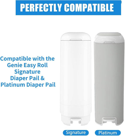 Diaper Pail Easy Roll Refill Bags,Compatible with Genie Easy Roll Signature