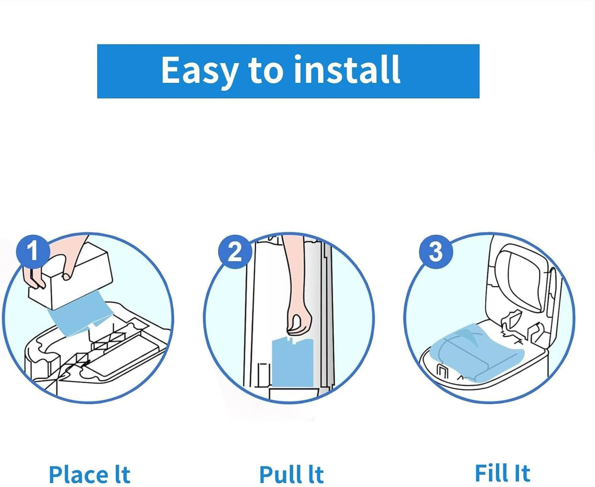 Diaper Pail Easy Roll Refill Bags,Compatible with Genie Easy Roll Signature