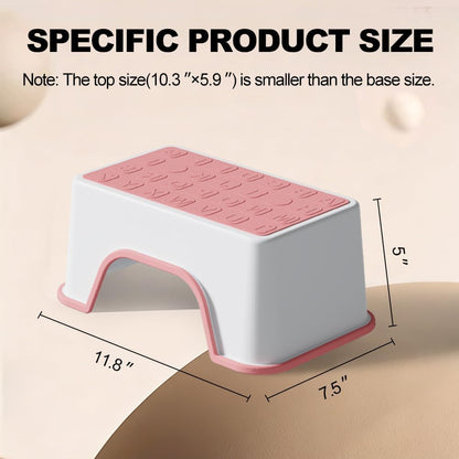 5 Inch Height Step Stool, 11.8" L x 7.5" W Toddler Step Stool
