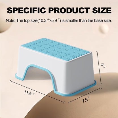 5 Inch Height Step Stool, 11.8" L x 7.5" W Toddler Step Stool