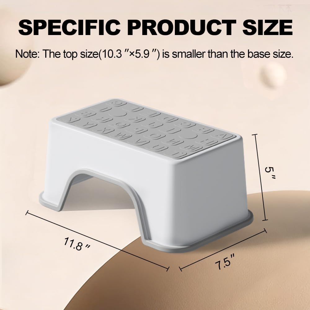 5 Inch Height Step Stool, 11.8" L x 7.5" W Toddler Step Stool