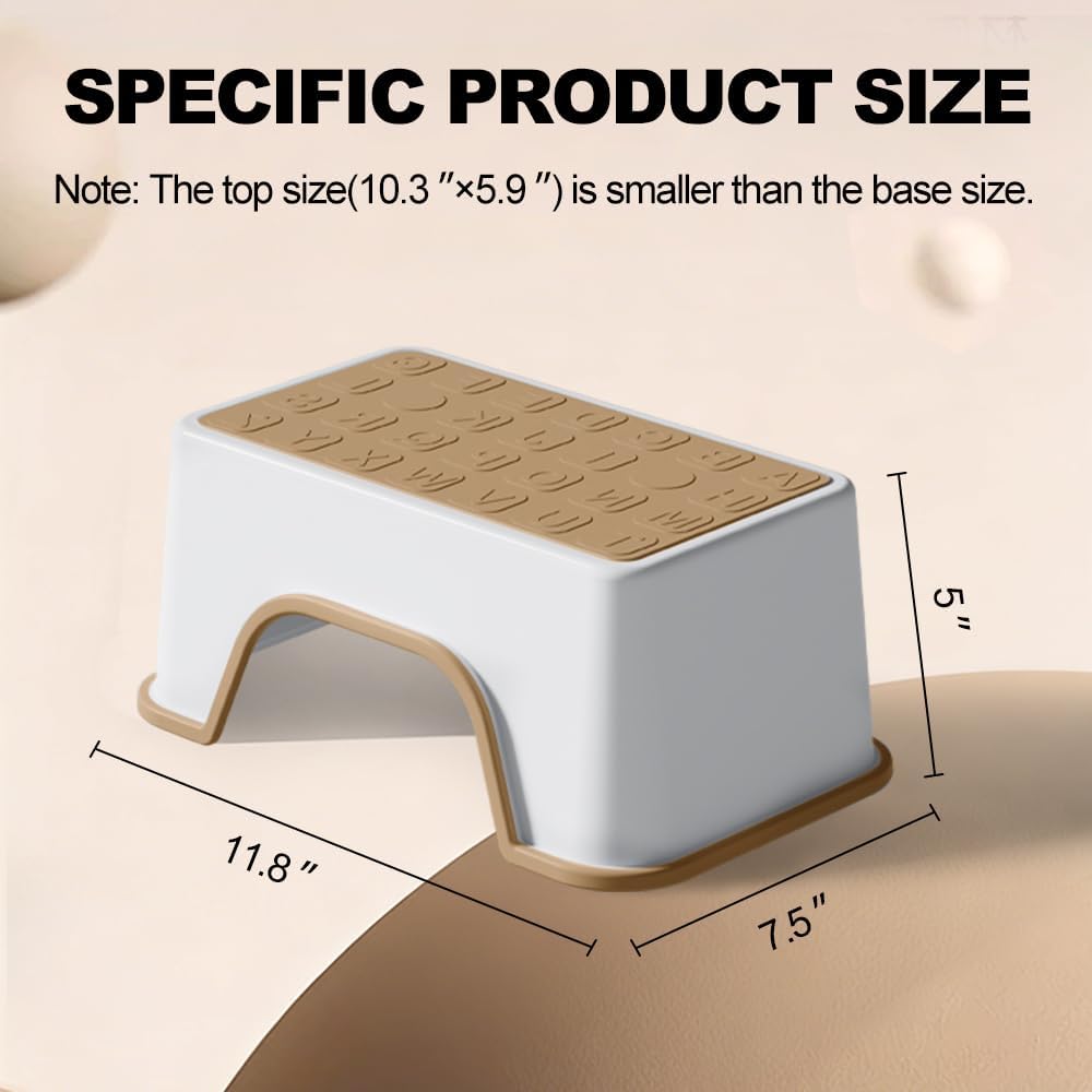 5 Inch Height Step Stool, 11.8" L x 7.5" W Toddler Step Stool