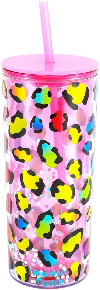 Cute Tumbler Cups with Lid and Straw, Double Wall, 21oz - lines | Insulated Acrylic Cup, Bulk, Durable, Reusable, Gifts