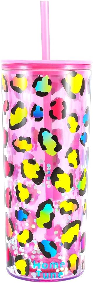 Cute Tumbler Cups with Lid and Straw, Double Wall, 21oz - lines | Insulated Acrylic Cup, Bulk, Durable, Reusable, Gifts