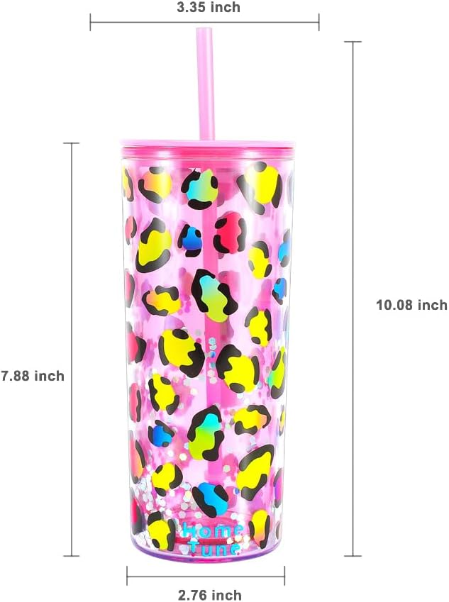 Cute Tumbler Cups with Lid and Straw, Double Wall, 21oz - lines | Insulated Acrylic Cup, Bulk, Durable, Reusable, Gifts
