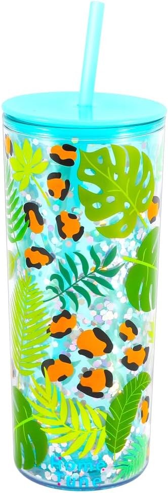 Cute Tumbler Cups with Lid and Straw, Double Wall, 21oz - lines | Insulated Acrylic Cup, Bulk, Durable, Reusable, Gifts