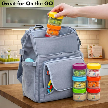 8 Oz Small Glass Food Storage Containers With Lids (6 Pack) - Airtight, Leakproof, BPA Free - 1 Cup Glass Containers with Lids for Sauce, Meal Prep - Reusable, Dishwasher, Microwave, & Freezer Safe