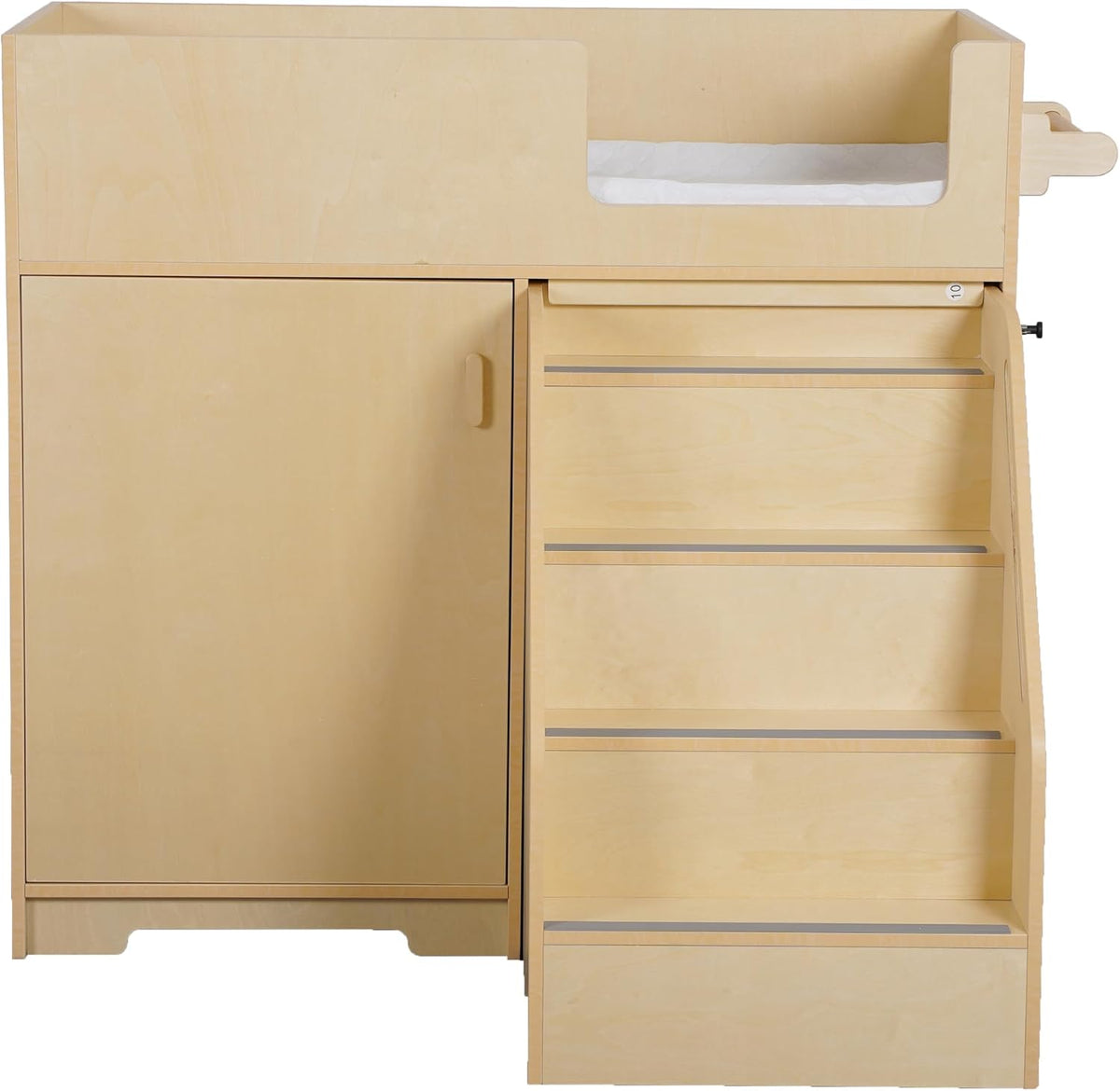 Changing Table with Stairs, Wooden Diaper Dresser