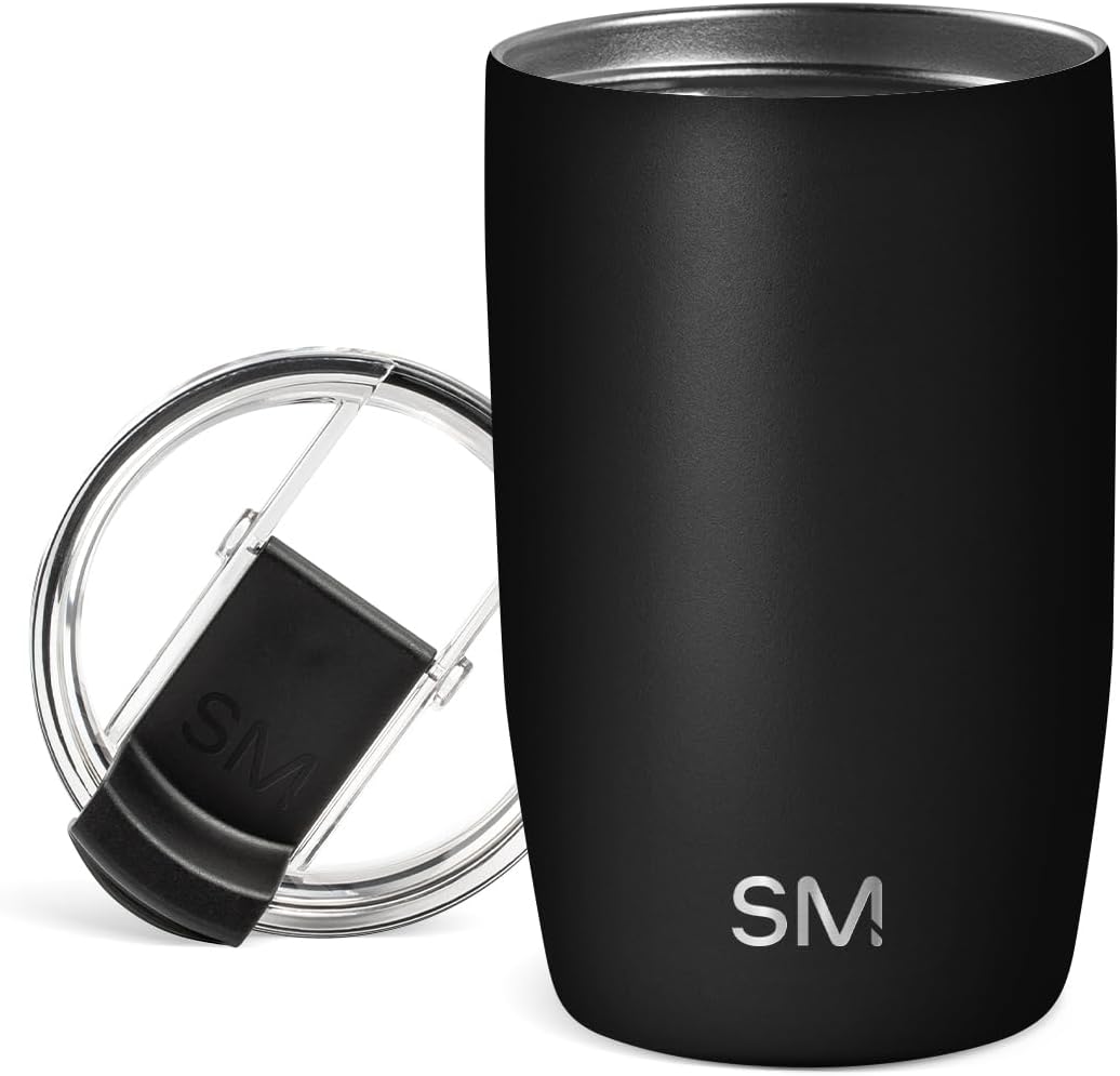 Travel Coffee Mug with Lid | 16oz | Blue | Voyager Coffee Cup, Coffee Tumbler for Hot & Iced Drinks | Insulated Stainless Steel Travel Mug | Blue Dune