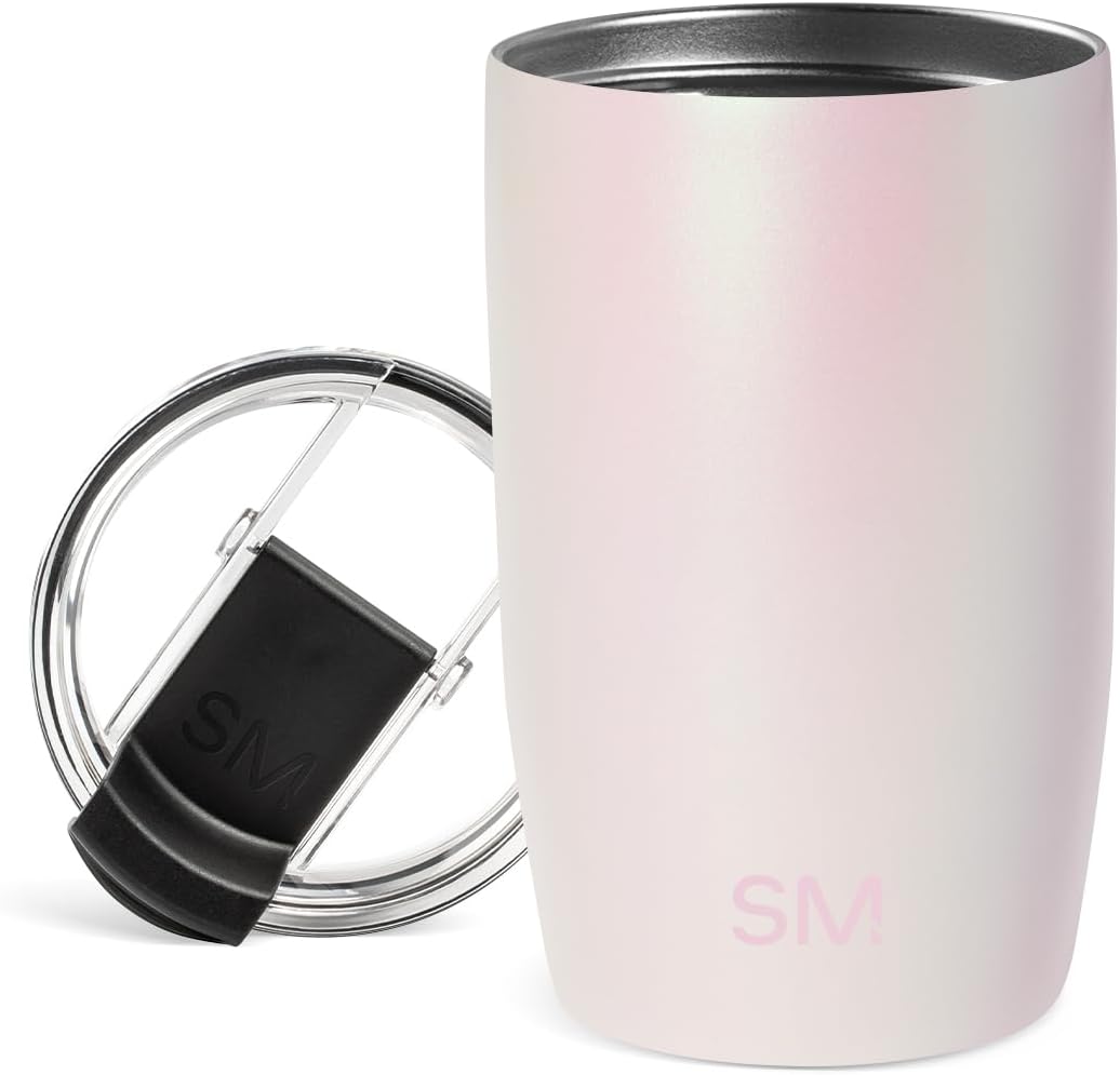 Travel Coffee Mug with Lid | 16oz | Blue | Voyager Coffee Cup, Coffee Tumbler for Hot & Iced Drinks | Insulated Stainless Steel Travel Mug | Blue Dune