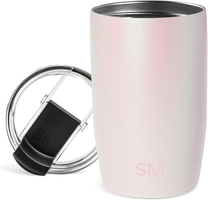 Travel Coffee Mug with Lid | 16oz | Blue | Voyager Coffee Cup, Coffee Tumbler for Hot & Iced Drinks | Insulated Stainless Steel Travel Mug | Blue Dune