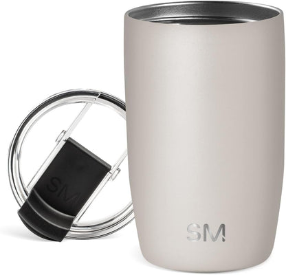 Travel Coffee Mug with Lid | 16oz | Blue | Voyager Coffee Cup, Coffee Tumbler for Hot & Iced Drinks | Insulated Stainless Steel Travel Mug | Blue Dune