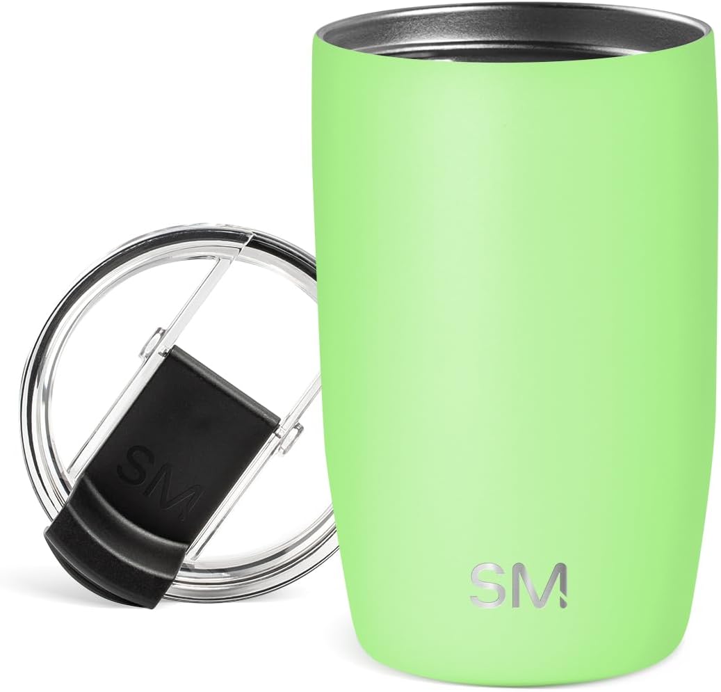 Travel Coffee Mug with Lid | 16oz | Blue | Voyager Coffee Cup, Coffee Tumbler for Hot & Iced Drinks | Insulated Stainless Steel Travel Mug | Blue Dune