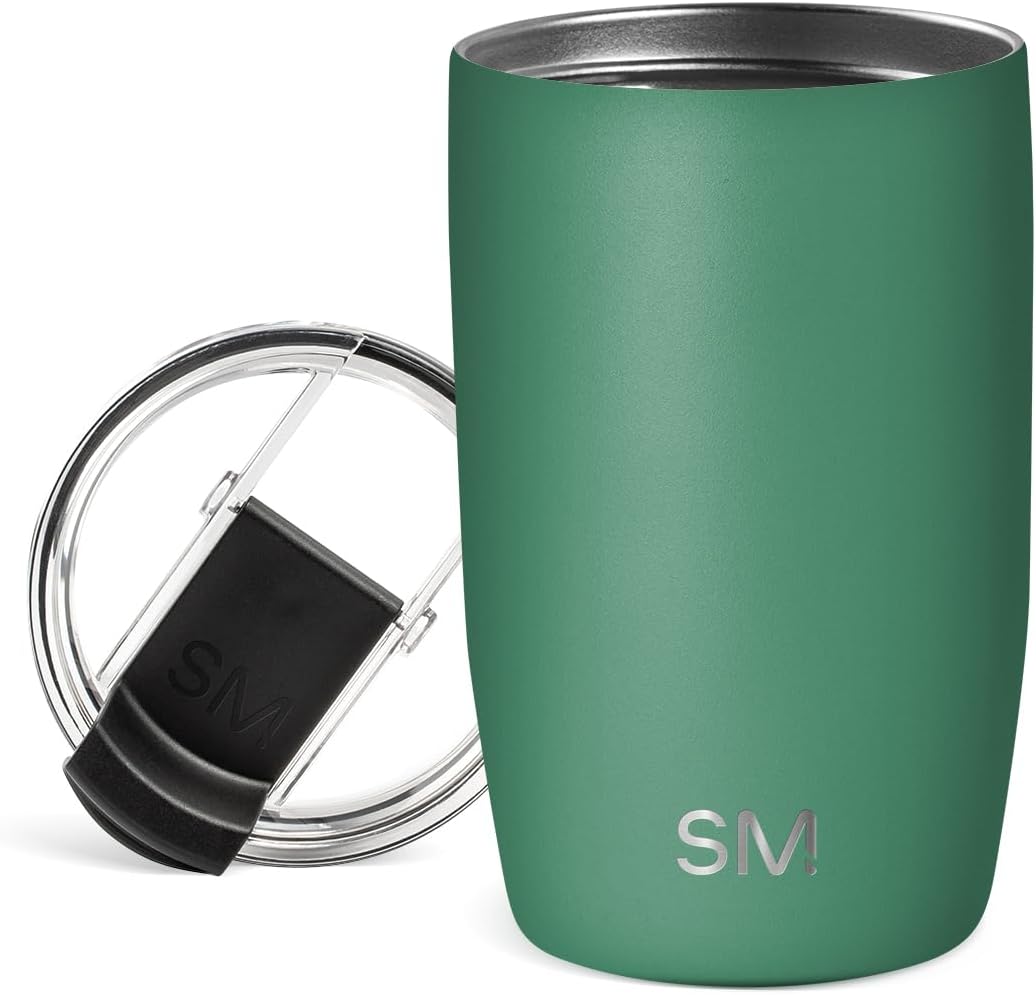 Travel Coffee Mug with Lid | 16oz | Blue | Voyager Coffee Cup, Coffee Tumbler for Hot & Iced Drinks | Insulated Stainless Steel Travel Mug | Blue Dune