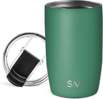 Travel Coffee Mug with Lid | 16oz | Blue | Voyager Coffee Cup, Coffee Tumbler for Hot & Iced Drinks | Insulated Stainless Steel Travel Mug | Blue Dune