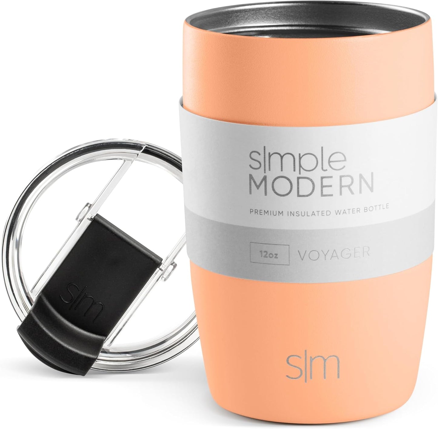 Travel Coffee Mug with Lid | 16oz | Blue | Voyager Coffee Cup, Coffee Tumbler for Hot & Iced Drinks | Insulated Stainless Steel Travel Mug | Blue Dune
