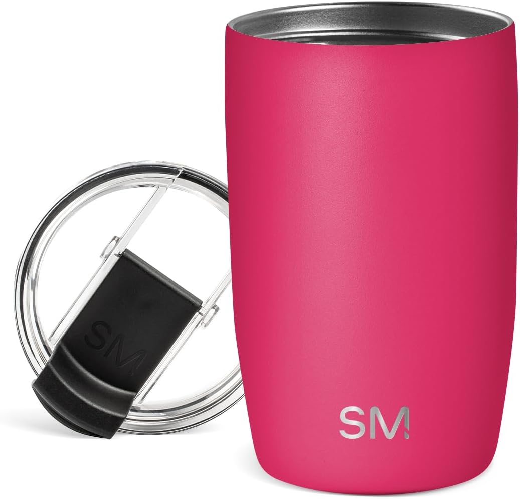 Travel Coffee Mug with Lid | 16oz | Blue | Voyager Coffee Cup, Coffee Tumbler for Hot & Iced Drinks | Insulated Stainless Steel Travel Mug | Blue Dune