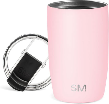 Travel Coffee Mug with Lid | 16oz | Blue | Voyager Coffee Cup, Coffee Tumbler for Hot & Iced Drinks | Insulated Stainless Steel Travel Mug | Blue Dune