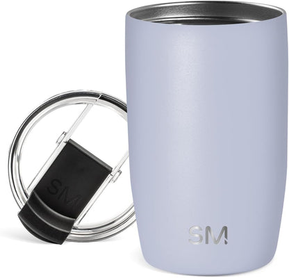 Travel Coffee Mug with Lid | 16oz | Blue | Voyager Coffee Cup, Coffee Tumbler for Hot & Iced Drinks | Insulated Stainless Steel Travel Mug | Blue Dune
