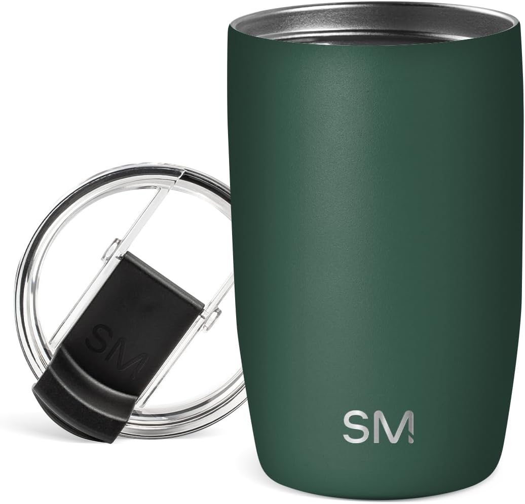 Travel Coffee Mug with Lid | 16oz | Blue | Voyager Coffee Cup, Coffee Tumbler for Hot & Iced Drinks | Insulated Stainless Steel Travel Mug | Blue Dune