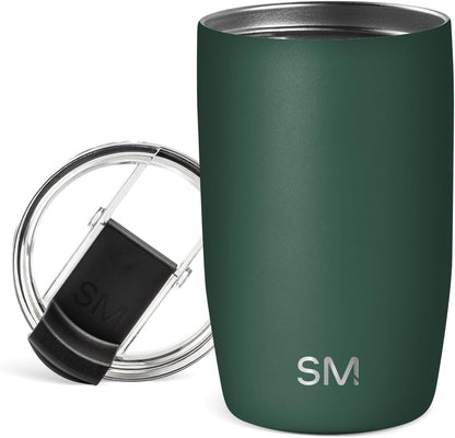 Travel Coffee Mug with Lid | 16oz | Blue | Voyager Coffee Cup, Coffee Tumbler for Hot & Iced Drinks | Insulated Stainless Steel Travel Mug | Blue Dune