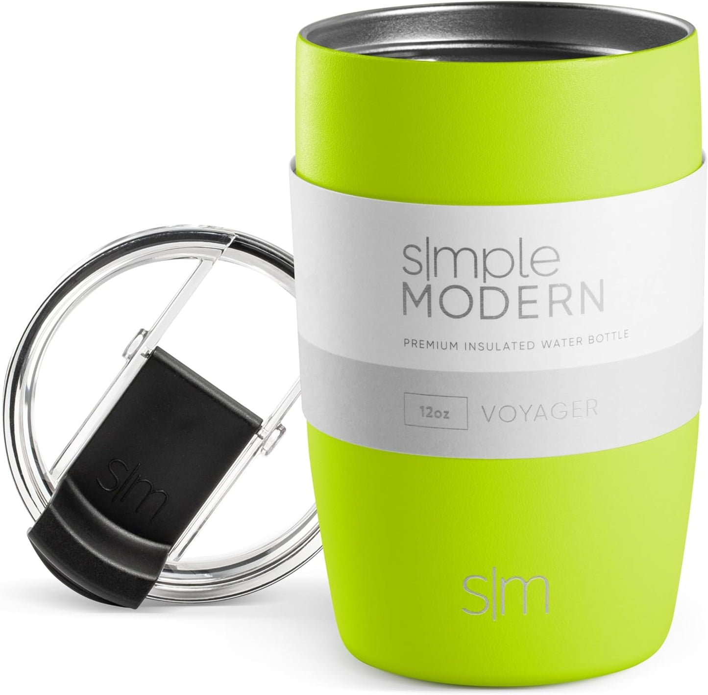 Travel Coffee Mug with Lid | 16oz | Blue | Voyager Coffee Cup, Coffee Tumbler for Hot & Iced Drinks | Insulated Stainless Steel Travel Mug | Blue Dune