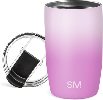 Travel Coffee Mug with Lid | 16oz | Blue | Voyager Coffee Cup, Coffee Tumbler for Hot & Iced Drinks | Insulated Stainless Steel Travel Mug | Blue Dune