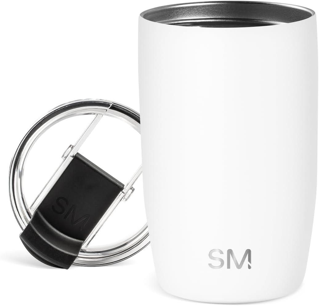Travel Coffee Mug with Lid | 16oz | Blue | Voyager Coffee Cup, Coffee Tumbler for Hot & Iced Drinks | Insulated Stainless Steel Travel Mug | Blue Dune
