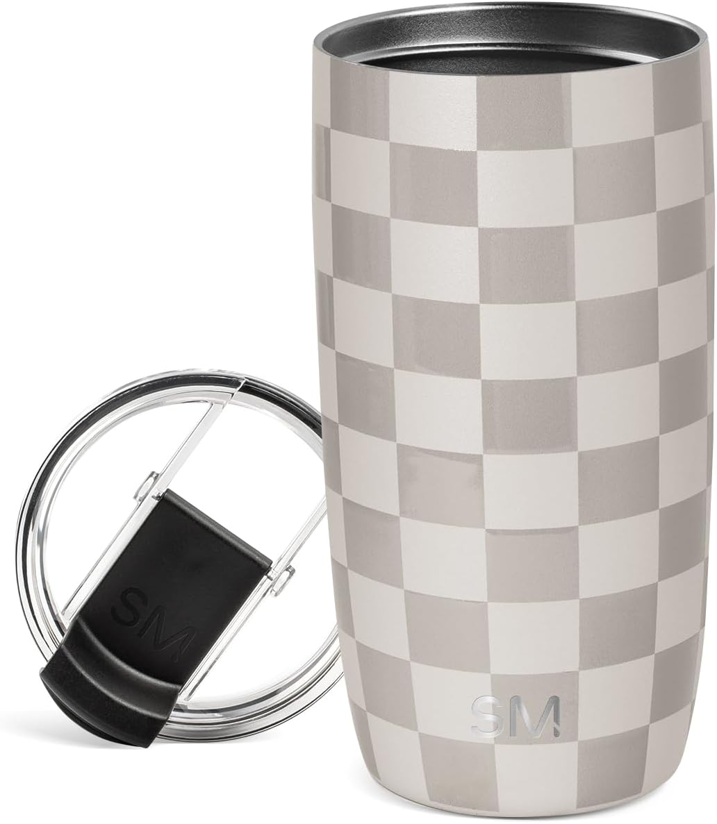 Travel Coffee Mug with Lid | 16oz | Blue | Voyager Coffee Cup, Coffee Tumbler for Hot & Iced Drinks | Insulated Stainless Steel Travel Mug | Blue Dune