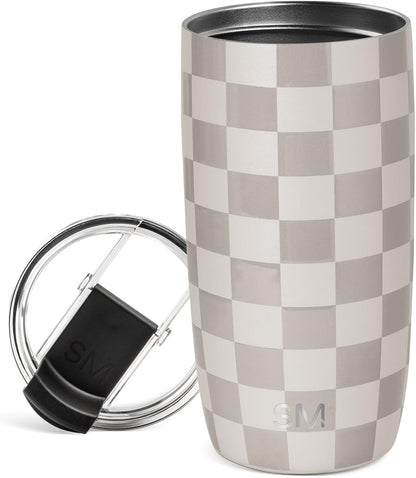 Travel Coffee Mug with Lid | 16oz | Blue | Voyager Coffee Cup, Coffee Tumbler for Hot & Iced Drinks | Insulated Stainless Steel Travel Mug | Blue Dune