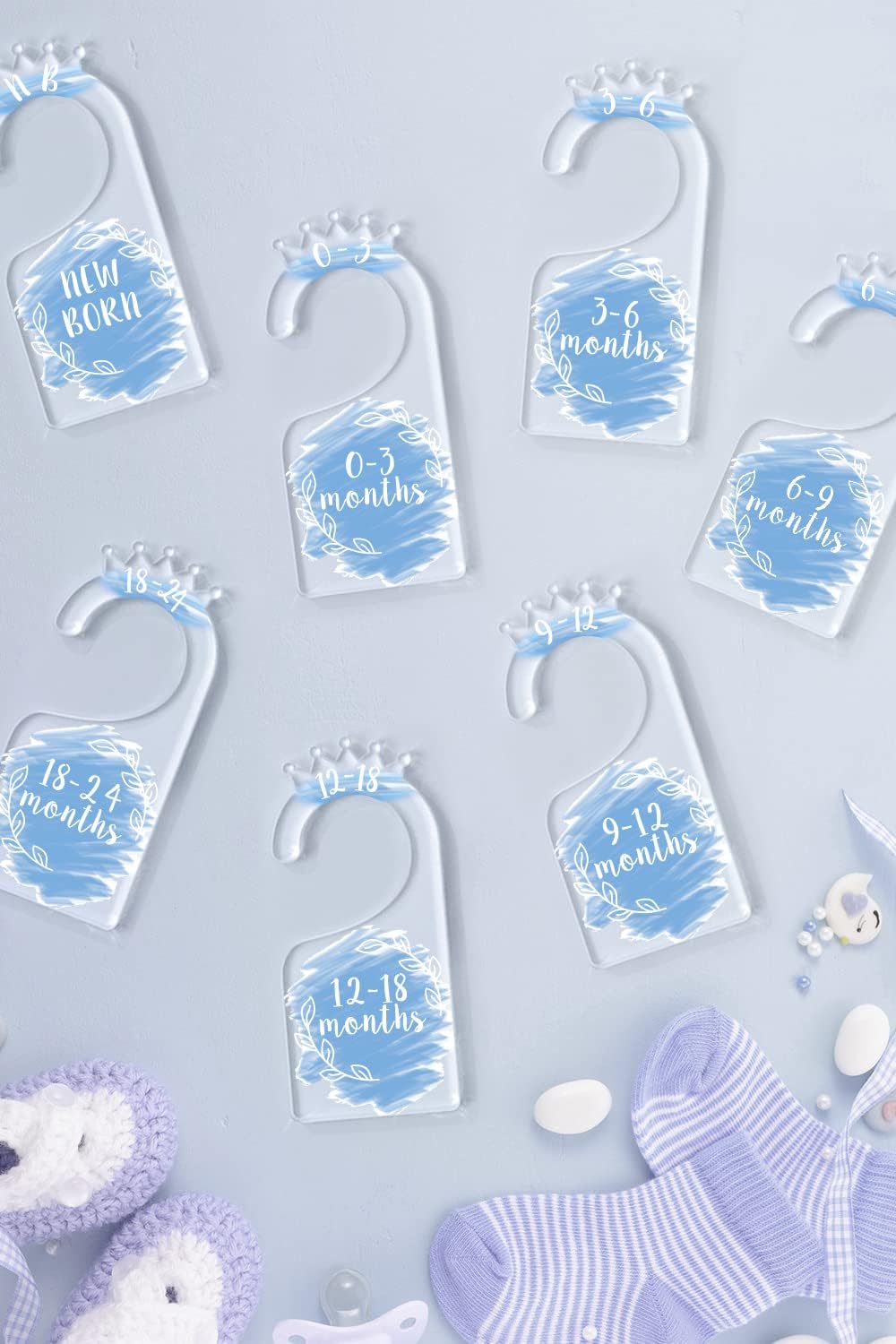 Acrylic Baby Closet Dividers, Baby Clothes Dividers for Closet